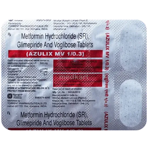 azulix mv 1/0.3mg tablet 10's